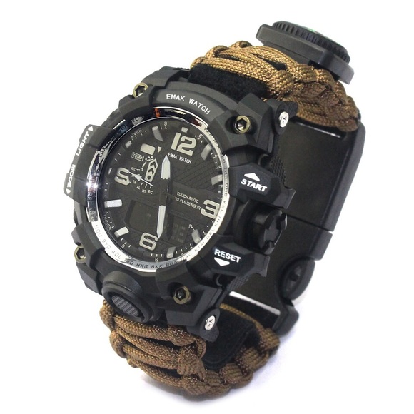 (SALE🔥) 7 in 1 Paracord Military Survival Watch - Picture 2 of 7